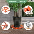 thumbnail image 3 of GARVEE 55 Gallon Drum Dolly with 5 Caster Wheels,Heavy Duty 1250LBS Load Capacity,Orange,2 Pack, 3 of 7