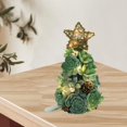 thumbnail image 3 of Adornos navideños de plantas falsas amleso con árbol de Navidad bonsái estrella para B, 3 of 7