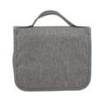 thumbnail image 5 of Neceser de viaje plegable de negocios para hombre, bolsa de aseo colgante impermeable de gran capacidad, color gris, 5 of 5