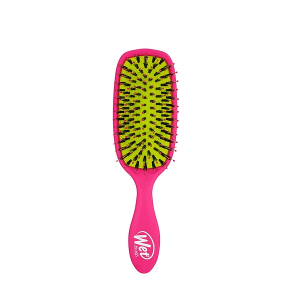 Wet Brush Shine Enhancer IntelliFlex Bristles Hair Brush, Travel Pink