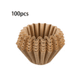 thumbnail image 3 of 200 Pieces of Coffee Filter Paper Drip Filter Paper Cake Bowl Filter Cup Oil-Proof Cupcake Liner Baking Cup (), 3 of 7