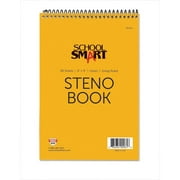 School Smart Gregg Ruled Steno Notebook, 6 x 9 Inches, Green, 80 Sheets