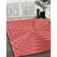 thumbnail image 2 of Ahgly Company Indoor Rectangle Patterned Ferrari Red Area Rugs, 5' x 7', 2 of 6