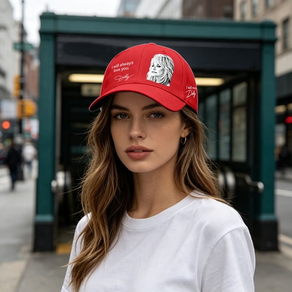 JCCXIN Vintage Country Music Icon Dolly Baseball Cap Parton Memorial Hat Casual Adjustable Trucker Hat