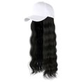 thumbnail image 4 of POINTERTECK Baseball Cap Hair Wave Curly Hairstyle Adjustable Wig Hat Attached Long Hair, 4 of 5