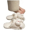 thumbnail image 6 of Wensltd Plush Slippers for Women Soft Warm Lined Cozy Comfort Wide Width House Slipper for Winter Indoor Home, 6 of 9