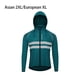 thumbnail image 2 of Yuarrent Chaqueta de ciclismo abrigo con capucha cortavientos reflectante a prueba de viento ropa impermeable moto mujer manga larga montar Ciclismo Azul oscuro 2XL/EURXL Yuarrent  OD032323-18, 2 of 6