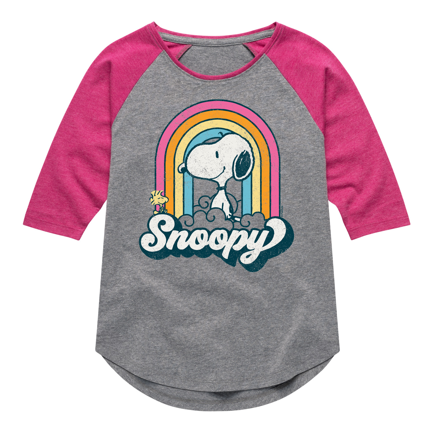 T-shirt Snoopy Garçon – Today I Am – Rouge Heather Taille 4