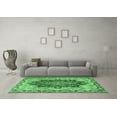 thumbnail image 3 of Ahgly Company Indoor Square Persian Emerald Green Traditional Area Rugs, 8' Square, 3 of 4