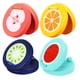 thumbnail image 5 of 4 piezas de castañuelas para dedos, ayuda didáctica, castañuelas de frutas de dibujos animados, juguete musical para bebés, niños en edad preescolar, 5 of 9