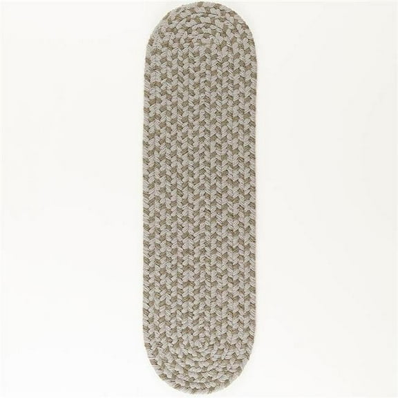 Rhody Rug TR62A008X028 8 x 28 ft. Twin River Stair Tread, Frosty & Multi Color