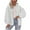 White, variant on SHTXOZHI Jackets for Women Zip Up Drawstring Hooded Coat Fall Casual Outerwear with Pockets