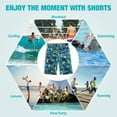 thumbnail image 4 of SSLR Mens Swim Shorts Board Shorts Swimwear Hawaiian Beach Shorts, 4 of 8