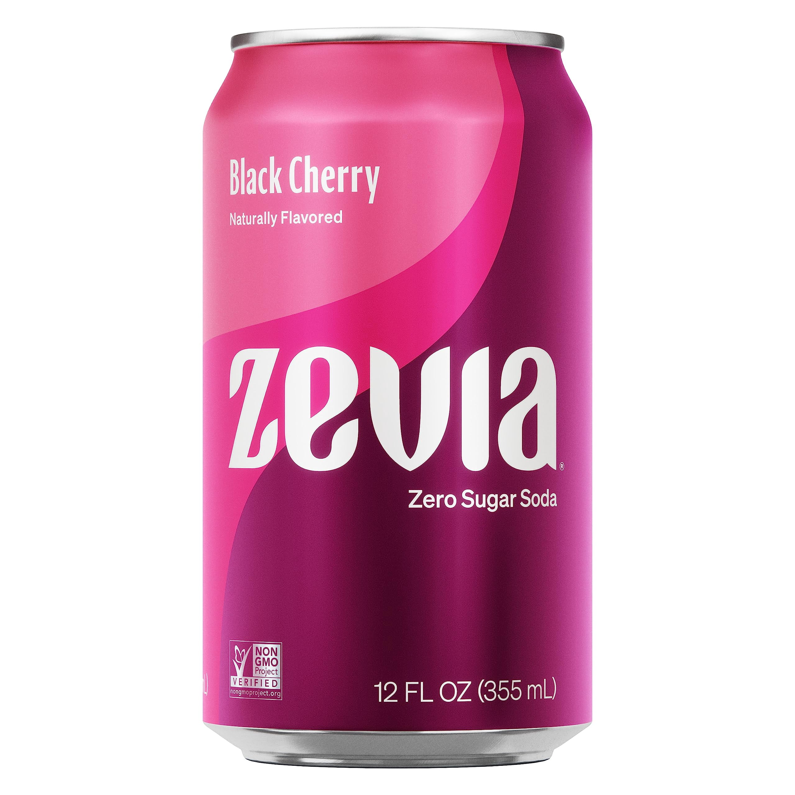 Pack of 2 - Zevia All Natural Soda, Black Cherry Zero, 12 Fl Oz (Pack Of 6) Packaging May Vary