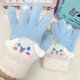 thumbnail image 2 of Sanrio Gloves Cute Cinnamon Dog Melody Kuromi Split-finger Touch Screen Fleece-lined Thickeneding Warm Household Wholesale, 2 of 4