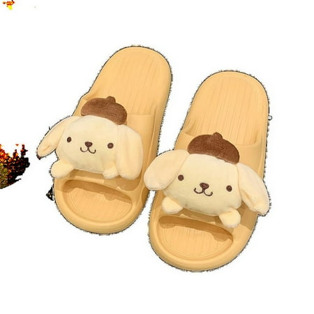

Sanrio cute cinnamon roll sandals children‘s cartoon Kuromi summer indoor and outdoor wear thick bottom non-slip flip flops