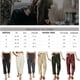 thumbnail image 2 of Pantalones largos casuales para mujer, pantalones de cintura alta para mujer, pantalones cargo elegantes, pantalones de verano para mujer, pantalones de pana lisos, pantalones de otoño,, 2 of 5