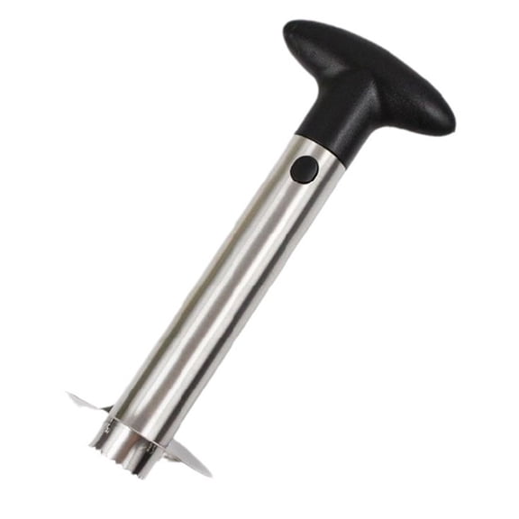 Puntoco 1PCS Stainless Steel Pineapple Peeler Corer Slicer All in One Fruit Tool for Easy Pineapple Preparation -9.44*3.54IN