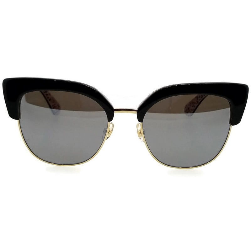 Kate Spade Karri/S Metal Womens Square Sunglasses Black Pattern Red 53mm Adult
