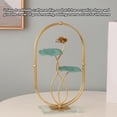 thumbnail image 3 of Leaves Sculpture, Hand Colored Iron Attractive Hand Welded Vivid Compact Metal  Leaf Ornament Stable  For Living Room, 3 of 8