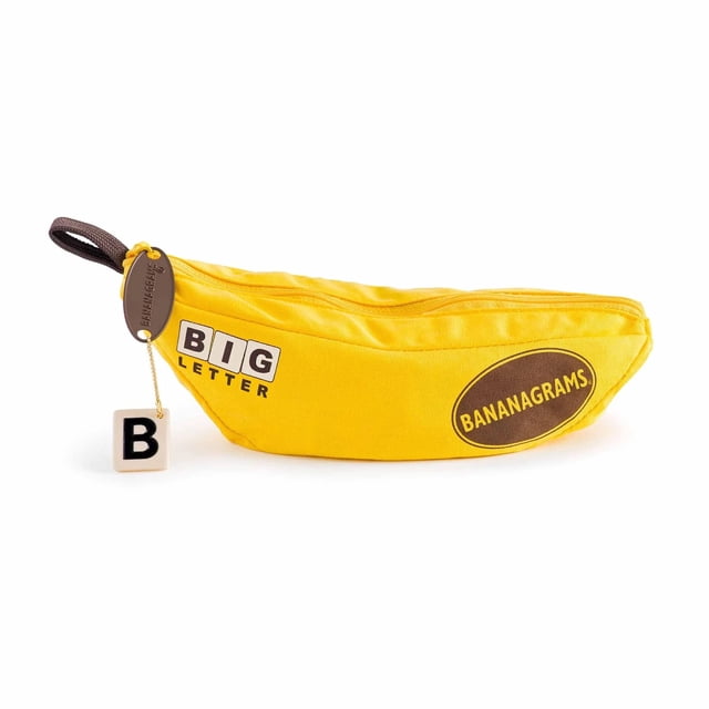 Juego de palabras Bananagrams Big Letter para familiares de 7 a 107 años