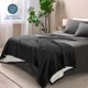 thumbnail image 4 of Bare Home Manta de Cama de Felpa Sherpa Mullida y Suave, Reversible, Liviana, Tamaño Matrimonial/queen, Negra, 4 of 6