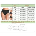 thumbnail image 2 of Cathalem Womens Swimsuit Bottoms Moderate High Cut Bathing Suit Bottoms Ruched Swimsuit Bottom (Navy,XS), 2 of 7