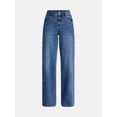 thumbnail image 5 of Madden NYC Women’s Ultra 90's Jeans with Rhinestone Bows, 32'' Inseam, Sizes 00-18, 5 of 5