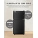 thumbnail image 3 of Red Velvet Frigobar Refrigerador 2 Puertas con Freezer de Acero Inoxidable, 76L (2.7 Ft³), Diseño Compacto y Elegante, 3 of 7