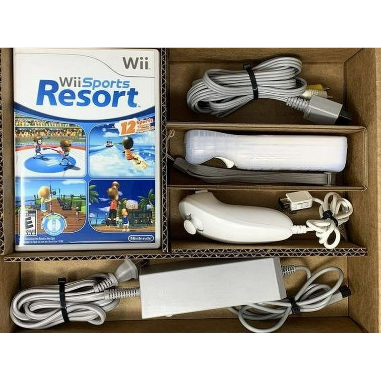 Nintendo Wii Console With Wii Sports Game Bundle Lot System 2 Controllers  CLEAN!