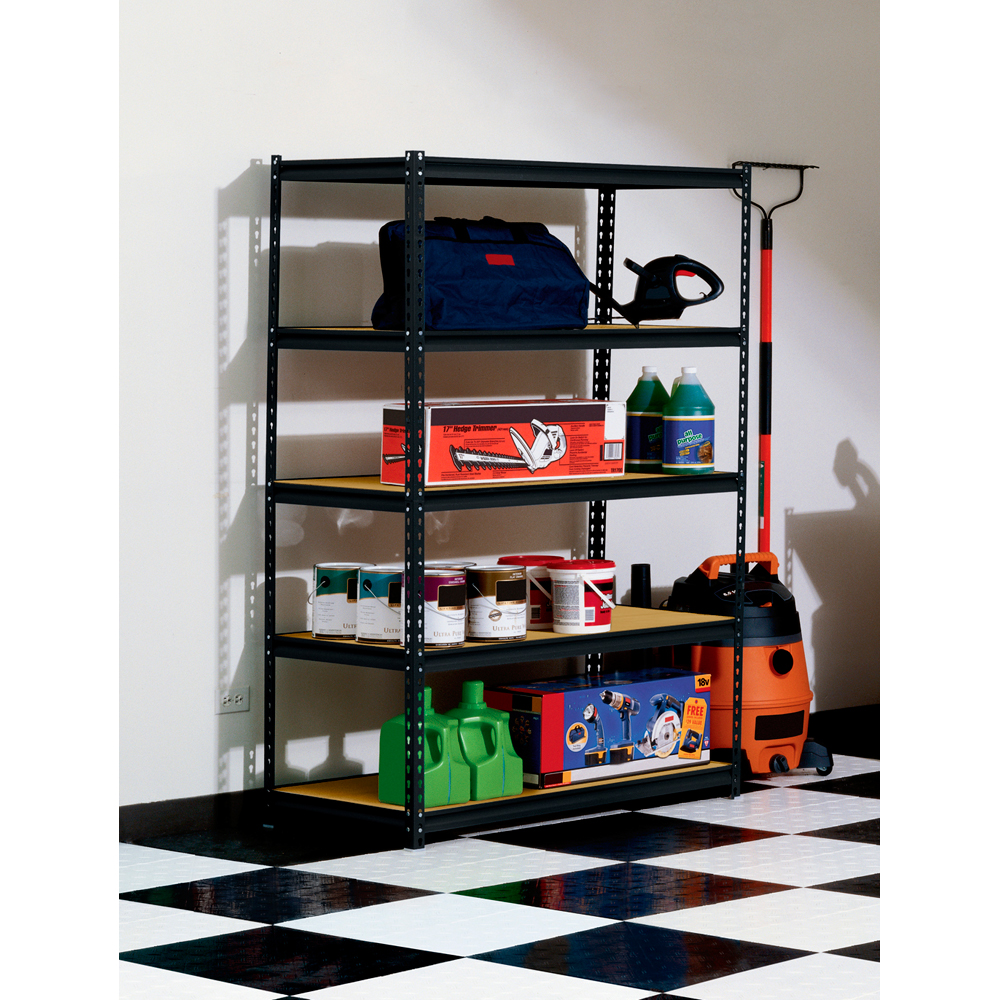 New Muscle Rack HeavyDuty 5Shelf Steel Shelving 48x24x72 Garage Shop