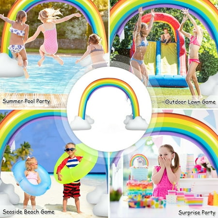 inflatable rainbow sprinkler walmart