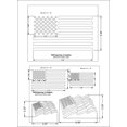 thumbnail image 3 of Mylar 2 Pieces of 14 Mil 8" X 10" Us Flag Stencils- Painting /Crafts/ Templates, 3 of 3