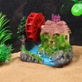 thumbnail image 2 of Miangastore Modèle de Roue d'Eau pour Décoration d'Aquarium Paysage Maison en Pierre Poisson Rouge, 2 of 9