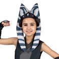 thumbnail image 5 of STAR WARS Ahsoka Tano Official Girls Youth Halloween Costume Small - Printed Costume Top and Pants with Gauntlets, and Fabric Headpiece, 5 of 9