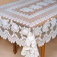 thumbnail image 4 of Heritage Lace 56680RW 60 x 108 in. Rose Rectangle Tablecloth, 4 of 4