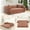Pink, variant on VFD Boneless Couch - 3 Seats Convertible Floor Sofa Bed - with Pillow Back Support Armrest - Comfy Foldable Sofa Bed Compressed Sofa in Box - Corduroy Fabric - for Living Room Bedroom, Pink