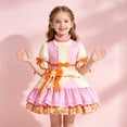 thumbnail image 5 of MIRUXO Anime Cosplay Dress Set with Headwear and Accessories, 7-Piece Pink Dress Maid Outfit for Halloween Theme Party, Stage Show and Role Play, 5 of 8