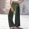 thumbnail image 2 of kaondbfi Dress Pants Women Petite High Waisted Wide Leg Summer Beach Vacation Women's Pants Casual Trousers, 2 of 8