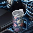thumbnail image 6 of OBREWU Pioneer Flower Tumbler with Handle and Lid,Pioneer Flower 40oz Double Wall Vacuum Insulated Tumbler,Cups Gift for Women and Men, 6 of 7