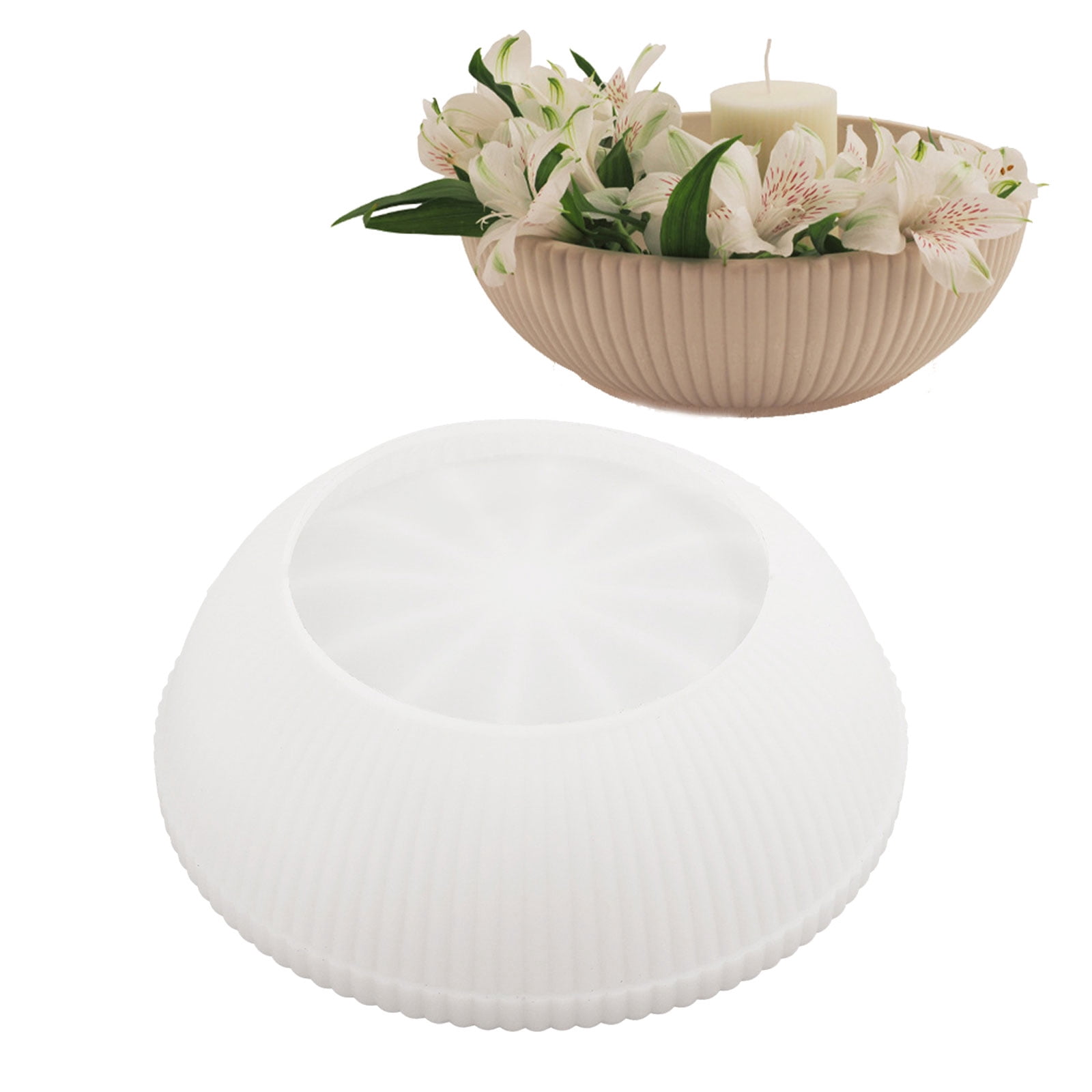 BELOWSYALER Resin Bowl SIlicone Moulds for Candle Holder, Vanity Jewelry Tray, Home Decoration, Resin Tray Molds for Epoxy Resin