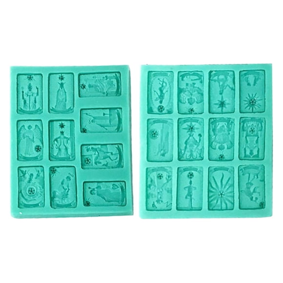Techinal Carte Collier Époxy Résine Moule Boucles d'Oreilles Pendentif Moulage Silicone Moule Bricolage Artisanat Bijoux Outil de Coulée
