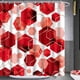 thumbnail image 4 of Cortina de ducha para baño, cortina de baño impermeable con decoración de arte geométrico, juegos de cortinas de ducha de tela abstracta para decoración del hogar, 4 of 5