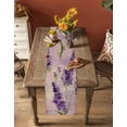 thumbnail image 4 of Table Runner Dresser Scarf 13 x 60 Inch Spring Lavender Flower Leaf Purple Floral Retro Table Runners Non-Slip Heat Kitchen Dining Table Decor for Indoor Outdoor Home Party Decoration, 4 of 7