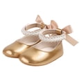 thumbnail image 6 of Quealent Baby Shoes Mary Jane Flats Non Slip Soft Sole Toddler Sneakers First Walkers Party Christmas Dress Shoes Gold for Size 11, 6 of 7