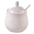 thumbnail image 2 of FUYU Ceramic Sugar Bowl Spice Jar with Lid and Spoon Seasoning Box Condiment Pot, 2 of 4