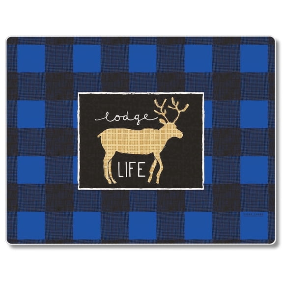 CounterArt Lodge Life 3mm Tempered Glass Cutting Board 10" x 8"