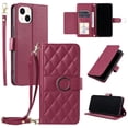 thumbnail image 1 of Funda tipo billetera GANGXUN para iPhone 14 Plus – Tapa abatible con correa para mujer, 1 of 5