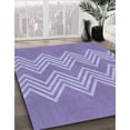 thumbnail image 3 of Ahgly Company Machine Washable Indoor Rectangle Transitional Purple Mimosa Purple Area Rugs, 2' x 3', 3 of 7