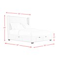 thumbnail image 4 of Picket House Furnishings Fiona King Upholstered Storage Bed, 4 of 5